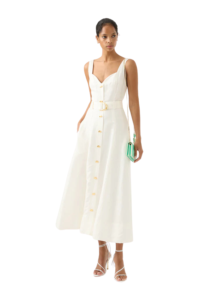 Clay Belted Midi Dress – Her Style AU