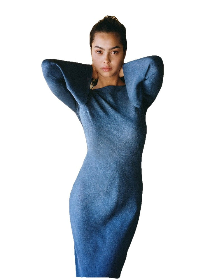 realisation par gia dress denim New! Realisation Par The Gia in Denim, Medium (100% Authentic)