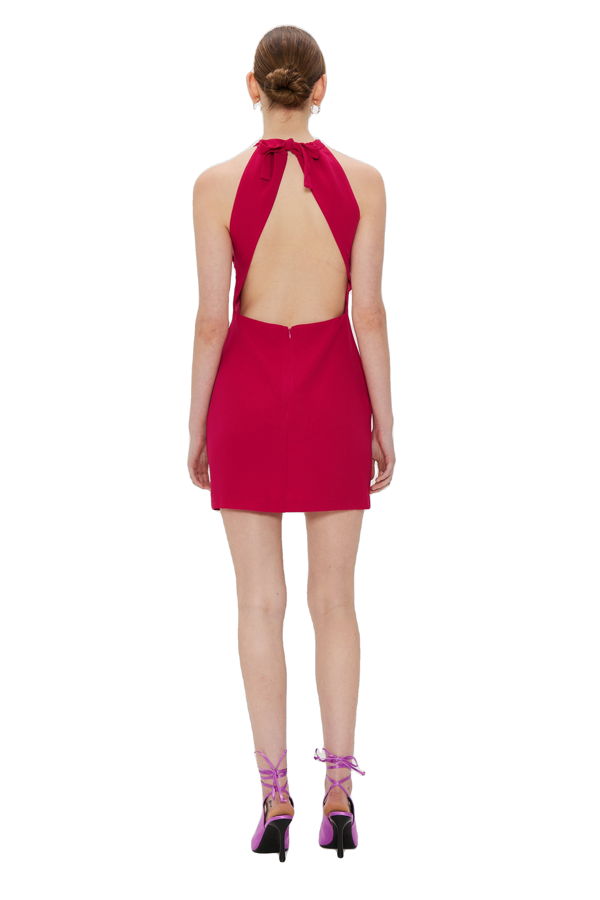 Come Closer Mini Dress Magenta Her Style AU