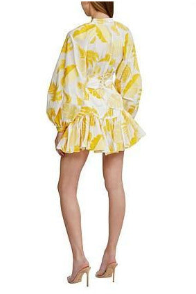 Acler Bastia Dress Golden Leaves by Acler